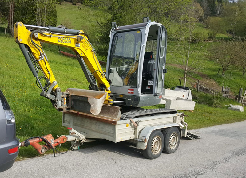 Bagger mieten in Tamsweg